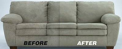 UPHOLSTERY CLEANING BEFORE & AFTER